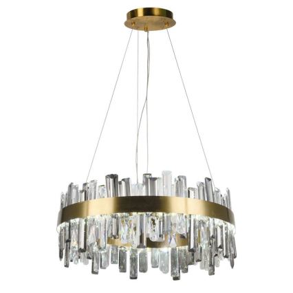 LED Ljusreglerad kristall ljuskrona på snöre LED/80W/230V 3000-6500K + fjärrkontroll