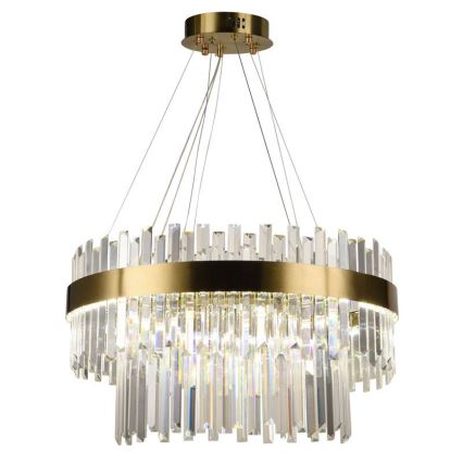 LED Ljusreglerad kristall ljuskrona på snöre LED/80W/230V 3000-6500K + fjärrkontroll