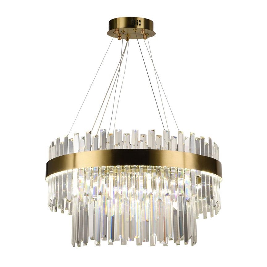 LED Ljusreglerad kristall ljuskrona på snöre LED/80W/230V 3000-6500K + fjärrkontroll