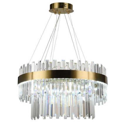 LED Ljusreglerad kristall ljuskrona på snöre LED/80W/230V 3000-6500K + fjärrkontroll