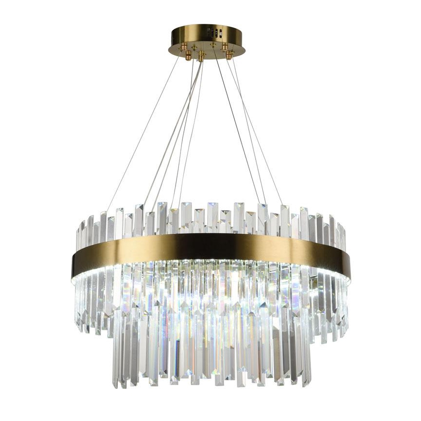 LED Ljusreglerad kristall ljuskrona på snöre LED/80W/230V 3000-6500K + fjärrkontroll