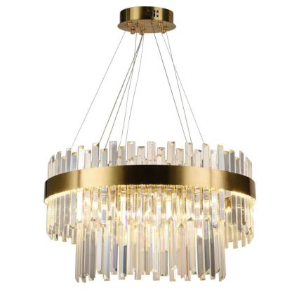 LED Ljusreglerad kristall ljuskrona på snöre LED/80W/230V 3000-6500K + fjärrkontroll