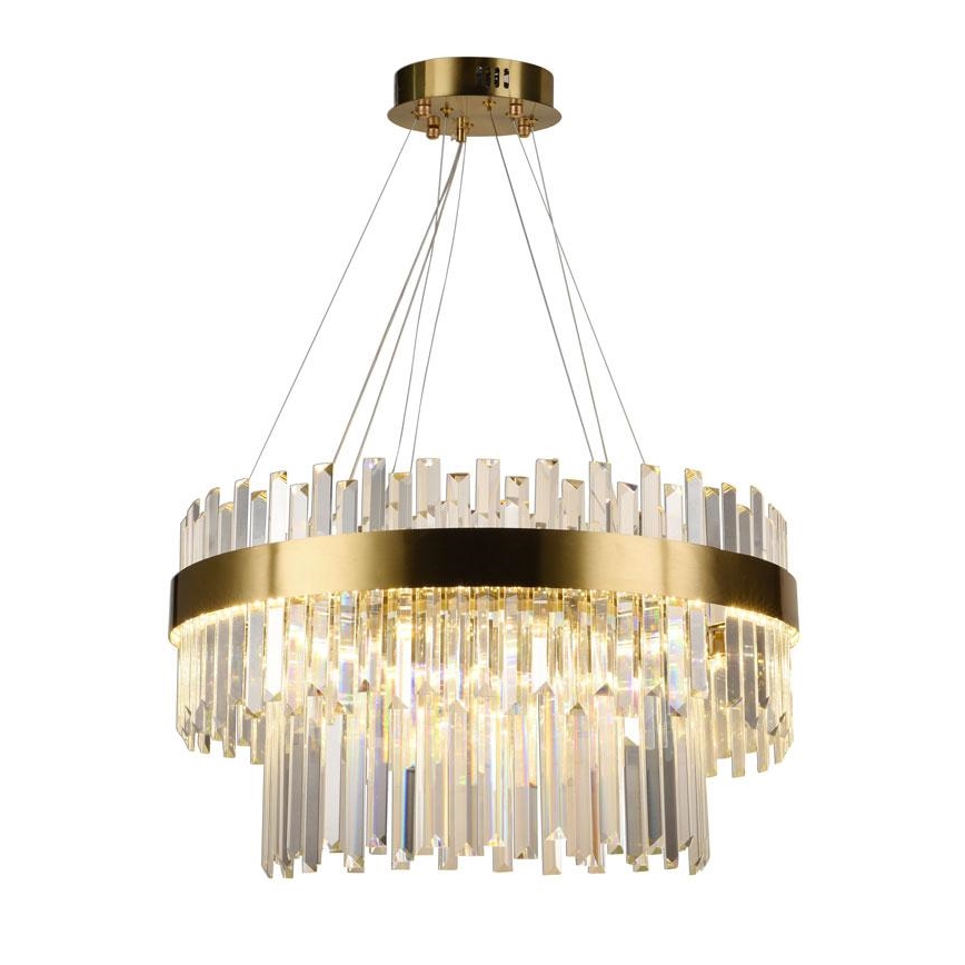 LED Ljusreglerad kristall ljuskrona på snöre LED/80W/230V 3000-6500K + fjärrkontroll