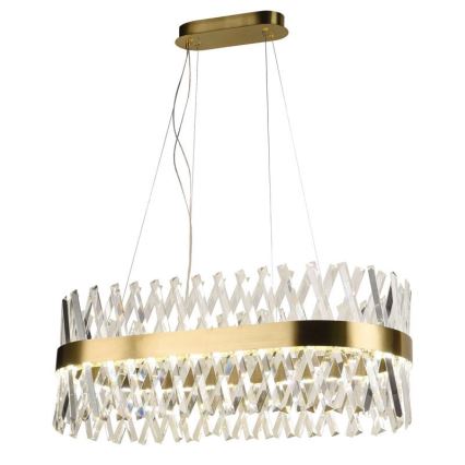 LED Ljusreglerad kristall ljuskrona på snöre LED/90W/230V 3000-6500K + fjärrkontroll