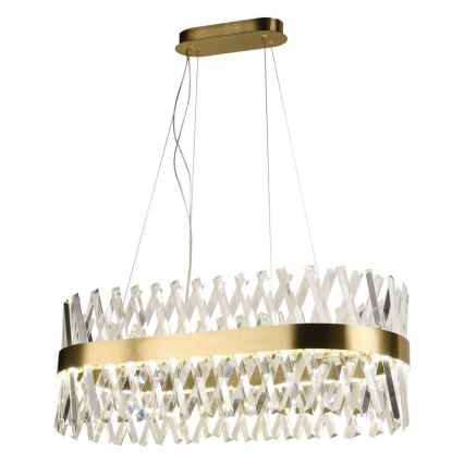 LED Ljusreglerad kristall ljuskrona på snöre LED/90W/230V 3000-6500K + fjärrkontroll