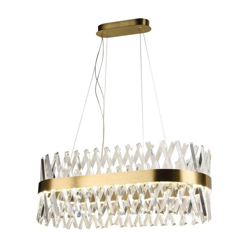 LED Ljusreglerad kristall ljuskrona på snöre LED/90W/230V 3000-6500K + fjärrkontroll