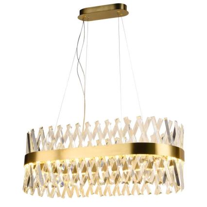 LED Ljusreglerad kristall ljuskrona på snöre LED/90W/230V 3000-6500K + fjärrkontroll