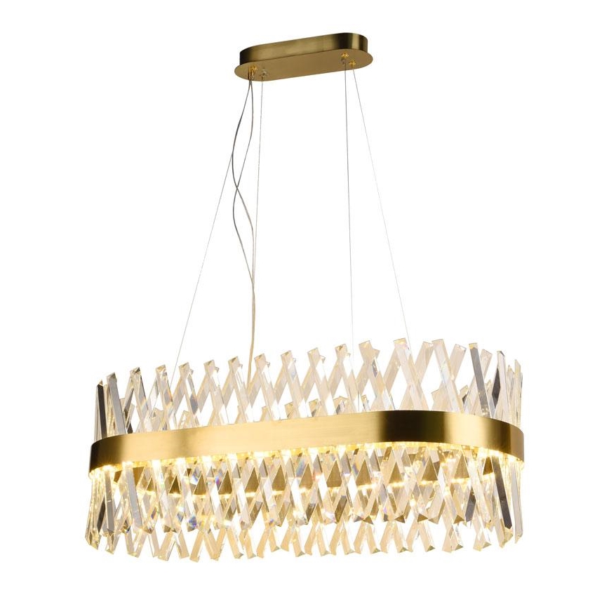 LED Ljusreglerad kristall ljuskrona på snöre LED/90W/230V 3000-6500K + fjärrkontroll