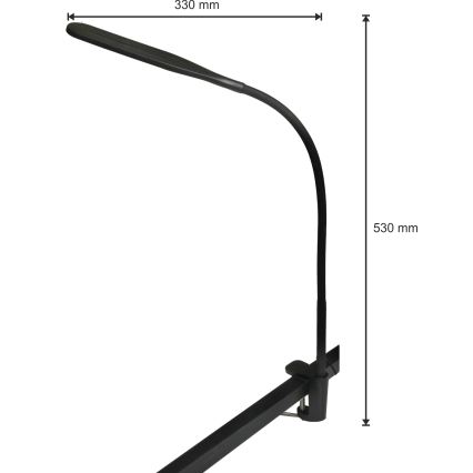 LED Ljusreglerad lampa 03.01.2001 LED/10W/230V 3000/4000/6000K CRI 90 svart