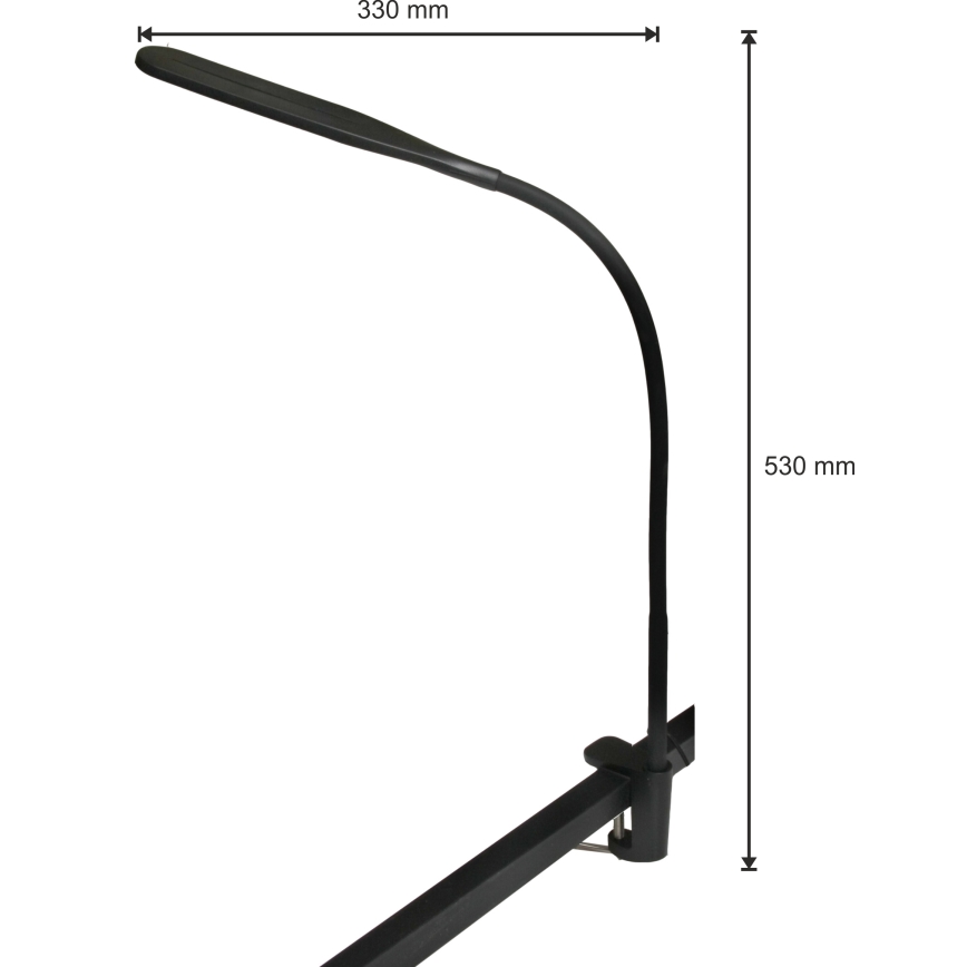 LED Ljusreglerad lampa 03.01.2001 LED/10W/230V 3000/4000/6000K CRI 90 svart