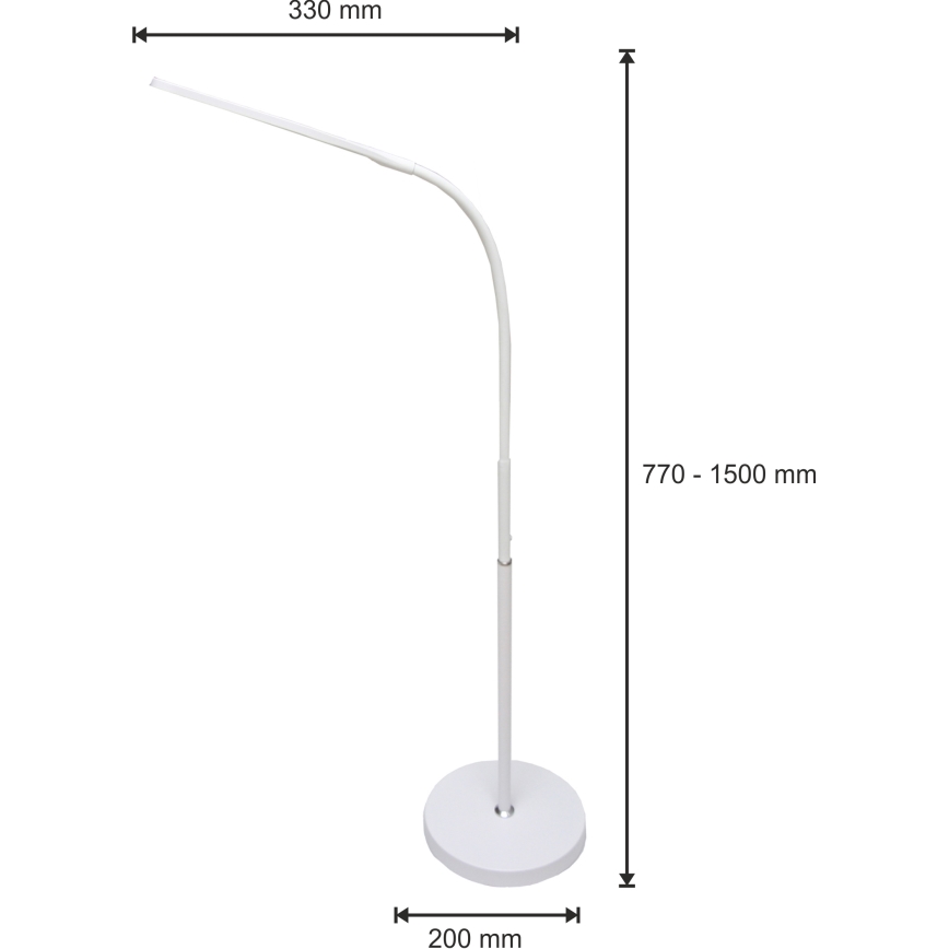 LED Ljusreglerad lampa 03.01.2001 LED/10W/230V 3000/4000/6000K CRI 90 vit
