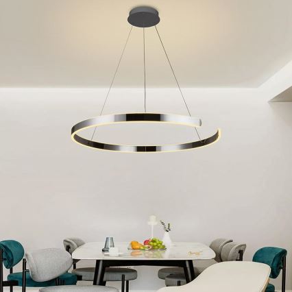LED ljusreglerad ljuskrona på snöre LED/100W/230V 3000-6500K + fjärrkontroll