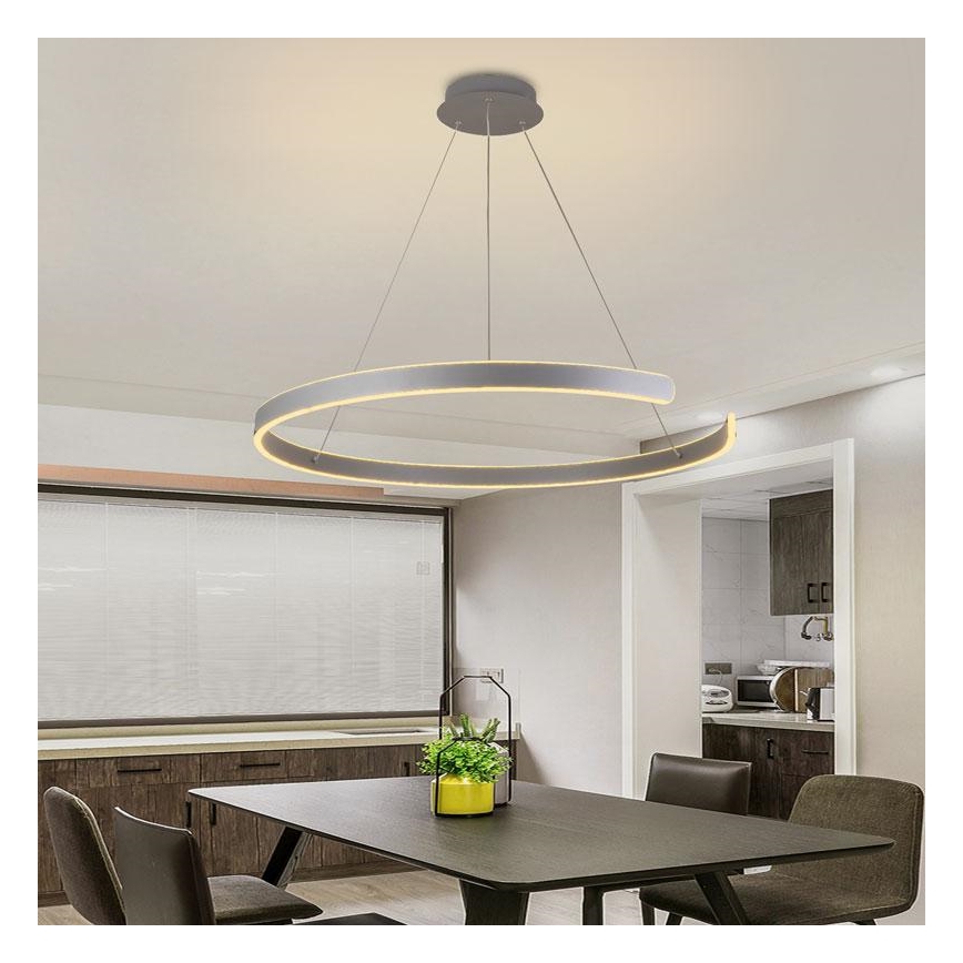 LED ljusreglerad ljuskrona på snöre LED/100W/230V 3000-6500K + fjärrkontroll