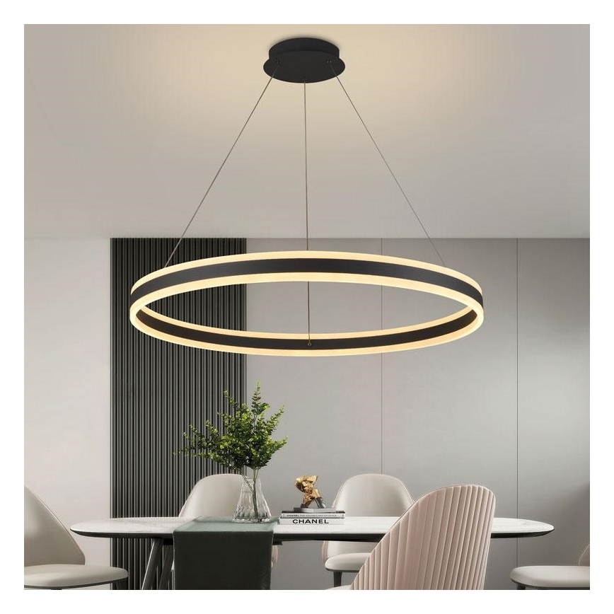 LED ljusreglerad ljuskrona på snöre LED/110W/230V 3000-6500K + fjärrkontroll