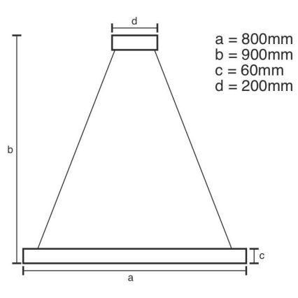 LED ljusreglerad ljuskrona på snöre LED/110W/230V 3000-6500K + fjärrkontroll