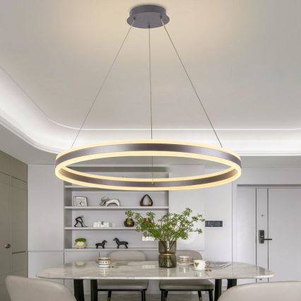 LED ljusreglerad ljuskrona på snöre LED/110W/230V 3000-6500K + fjärrkontroll