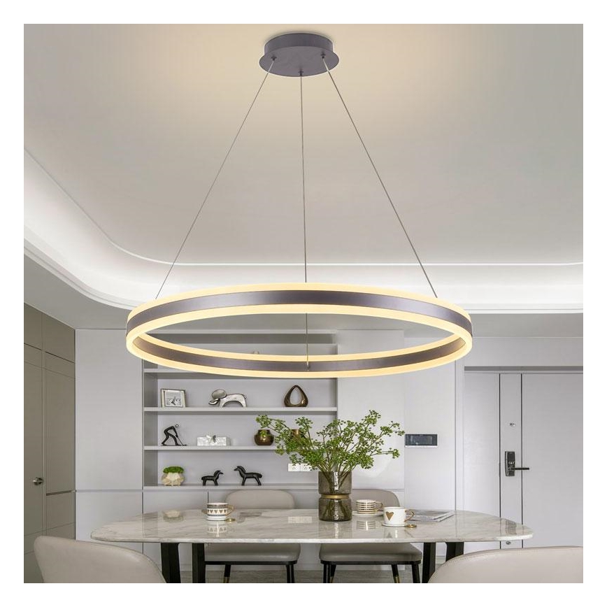 LED ljusreglerad ljuskrona på snöre LED/110W/230V 3000-6500K + fjärrkontroll