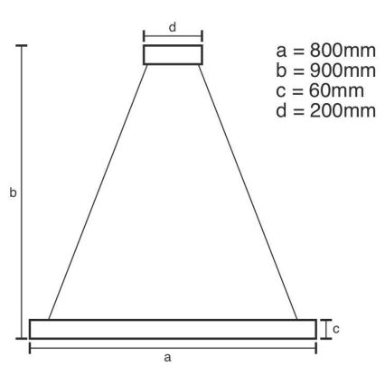 LED ljusreglerad ljuskrona på snöre LED/110W/230V 3000-6500K + fjärrkontroll