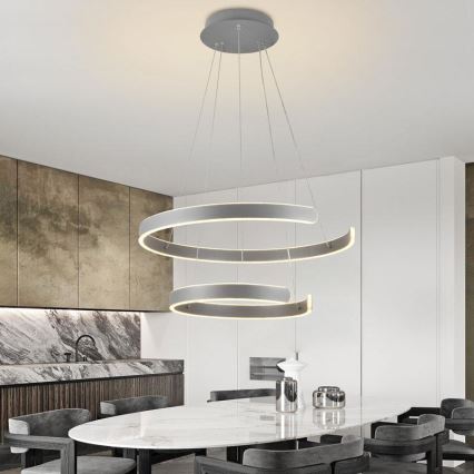 LED ljusreglerad ljuskrona på snöre LED/120W/230V 3000-6500K + fjärrkontroll