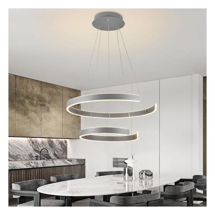 LED ljusreglerad ljuskrona på snöre LED/120W/230V 3000-6500K + fjärrkontroll
