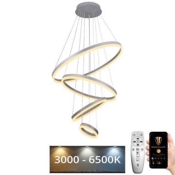 LED ljusreglerad ljuskrona på snöre LED/165W/230V 3000-6500K + fjärrkontroll