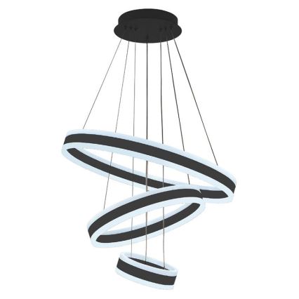 LED ljusreglerad ljuskrona på snöre LED/165W/230V 3000-6500K + fjärrkontroll