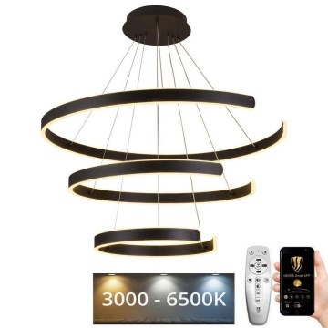 LED ljusreglerad ljuskrona på snöre LED/220W/230V 3000-6500K + fjärrkontroll