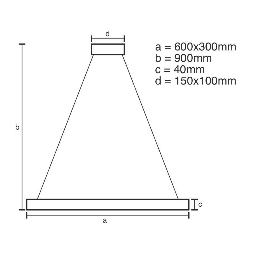 LED ljusreglerad ljuskrona på snöre LED/40W/230V 3000-6500K + fjärrkontroll