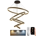 LED ljusreglerad ljuskrona på snöre LED/420W/230V 3000-6500K + fjärrkontroll