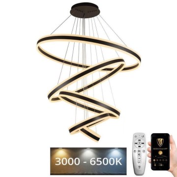 LED ljusreglerad ljuskrona på snöre LED/420W/230V 3000-6500K + fjärrkontroll