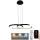 LED ljusreglerad ljuskrona på snöre LED/50W/230V 3000-6500K + fjärrkontroll