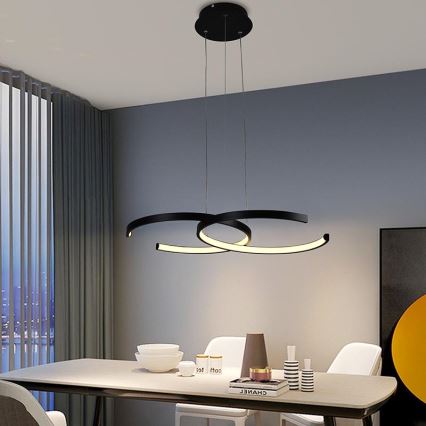 LED ljusreglerad ljuskrona på snöre LED/50W/230V 3000-6500K + fjärrkontroll