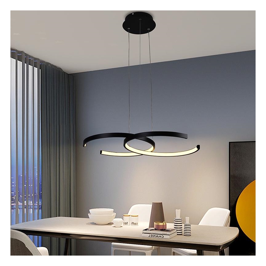 LED ljusreglerad ljuskrona på snöre LED/50W/230V 3000-6500K + fjärrkontroll