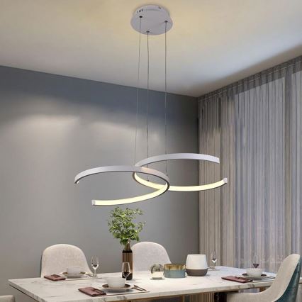 LED ljusreglerad ljuskrona på snöre LED/50W/230V 3000-6500K + fjärrkontroll