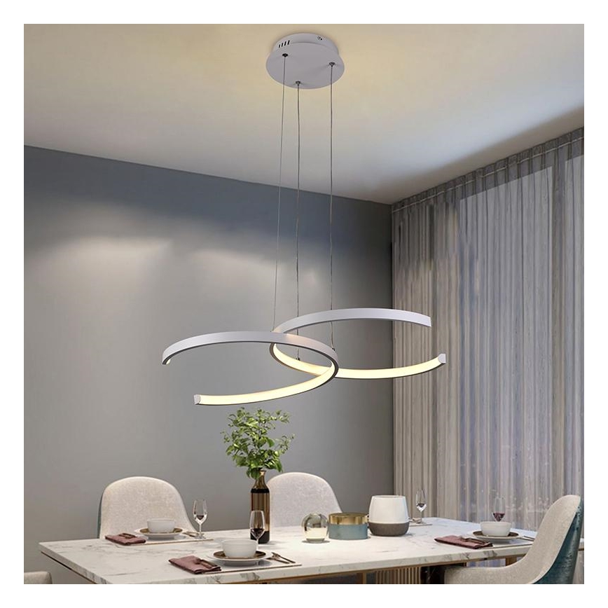 LED ljusreglerad ljuskrona på snöre LED/50W/230V 3000-6500K + fjärrkontroll