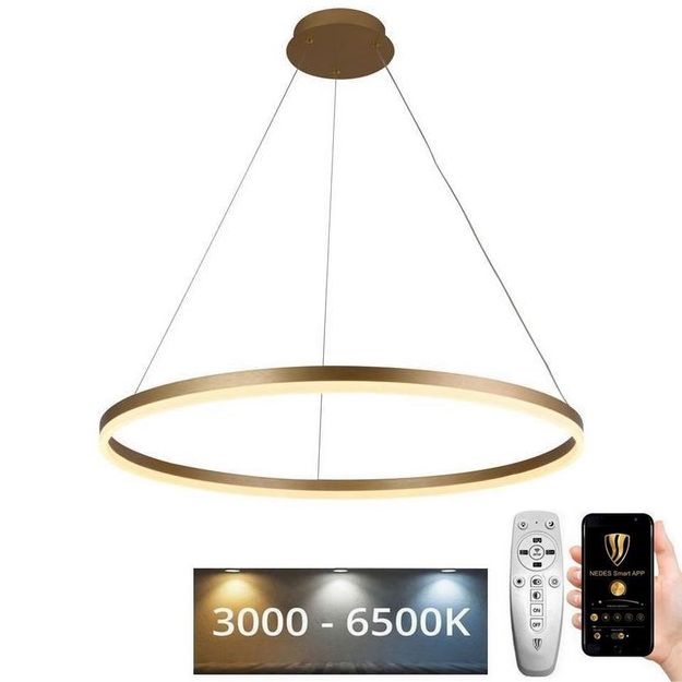 LED ljusreglerad ljuskrona på snöre LED/55W/230V 3000-6500K + fjärrkontroll