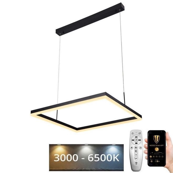 LED ljusreglerad ljuskrona på snöre LED/55W/230V 3000-6500K + fjärrkontroll