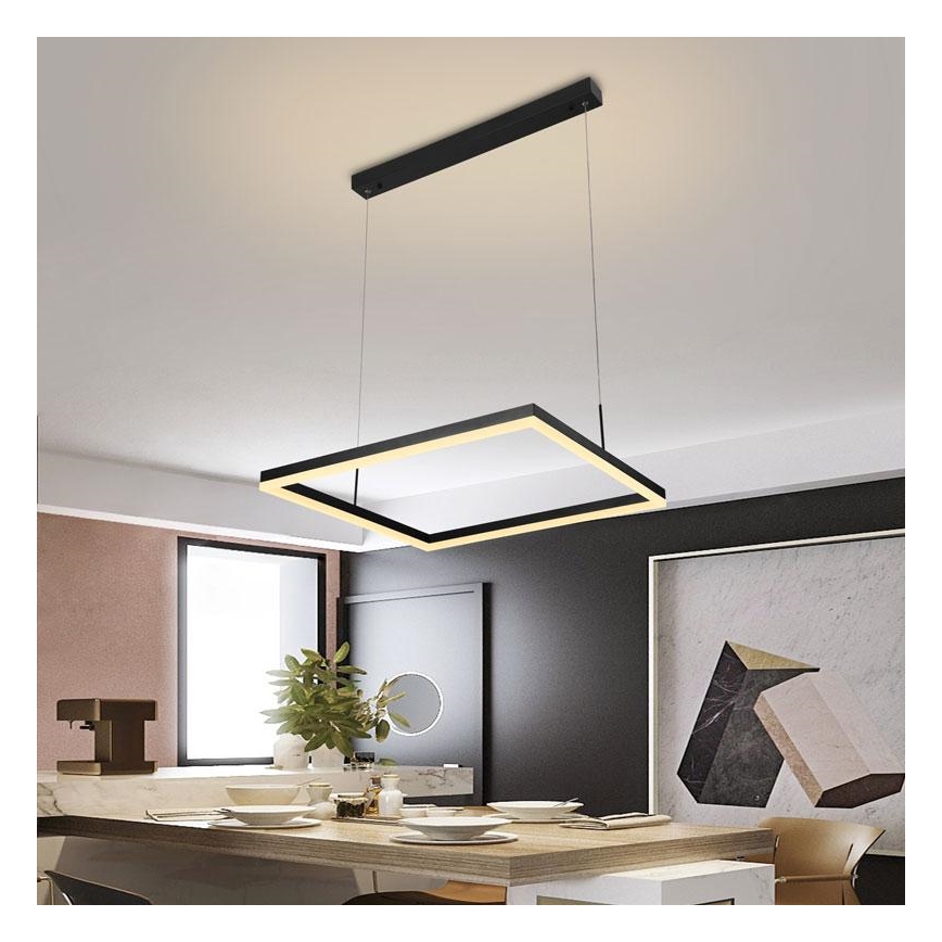 LED ljusreglerad ljuskrona på snöre LED/55W/230V 3000-6500K + fjärrkontroll