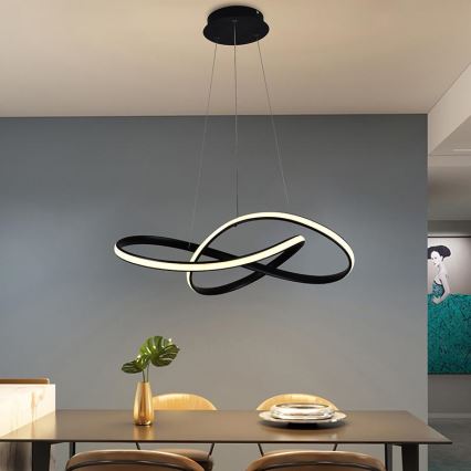 LED ljusreglerad ljuskrona på snöre LED/70W/230V 3000-6500K + fjärrkontroll