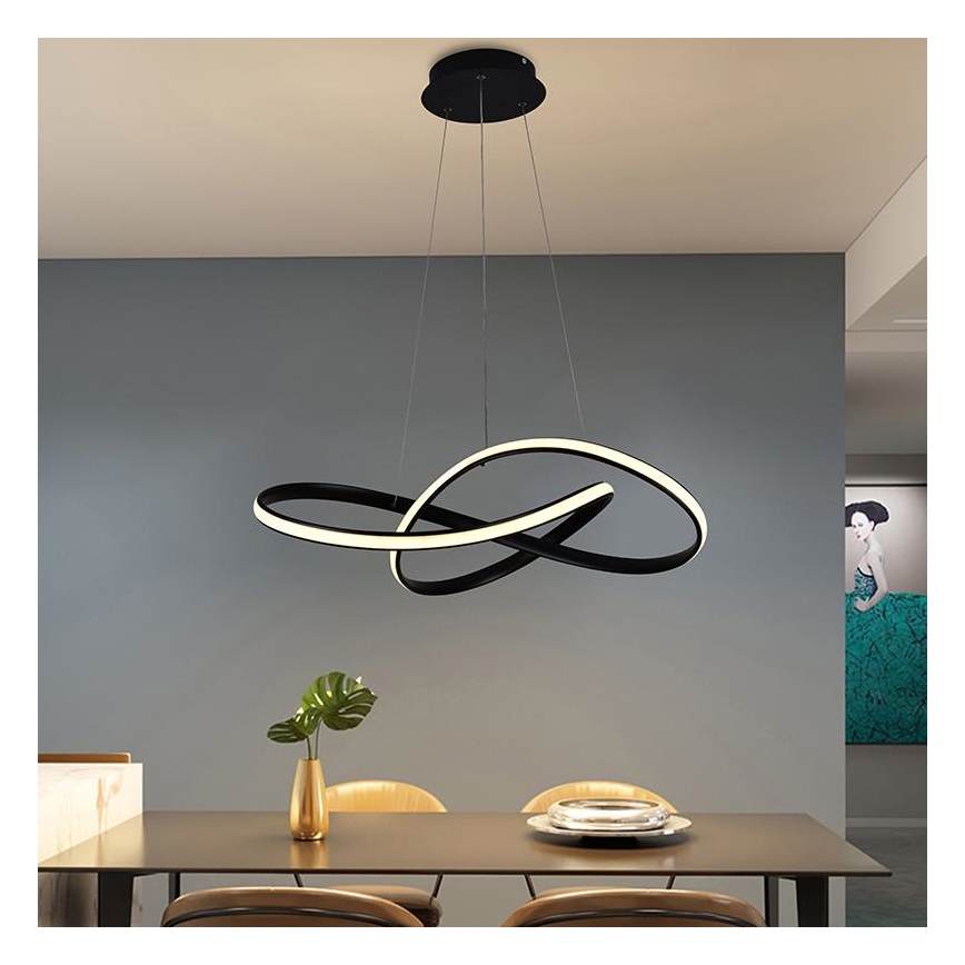 LED ljusreglerad ljuskrona på snöre LED/70W/230V 3000-6500K + fjärrkontroll