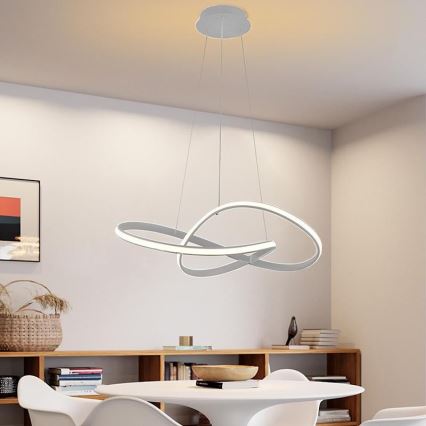 LED ljusreglerad ljuskrona på snöre LED/70W/230V 3000-6500K + fjärrkontroll