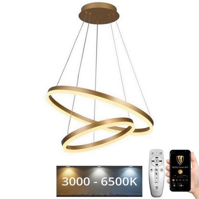 LED ljusreglerad ljuskrona på snöre LED/70W/230V 3000-6500K + fjärrkontroll