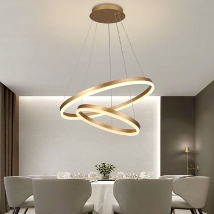 LED ljusreglerad ljuskrona på snöre LED/70W/230V 3000-6500K + fjärrkontroll