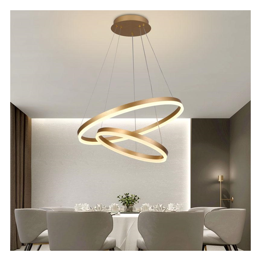 LED ljusreglerad ljuskrona på snöre LED/70W/230V 3000-6500K + fjärrkontroll