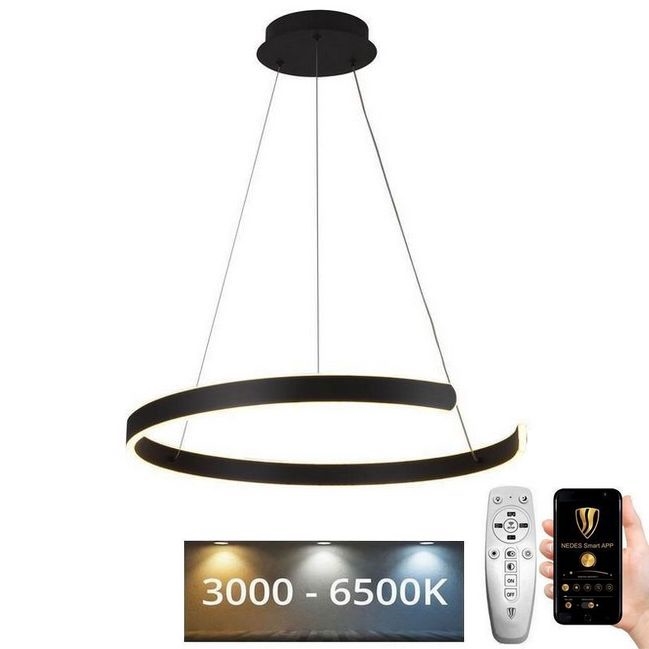 LED ljusreglerad ljuskrona på snöre LED/70W/230V 3000-6500K + fjärrkontroll