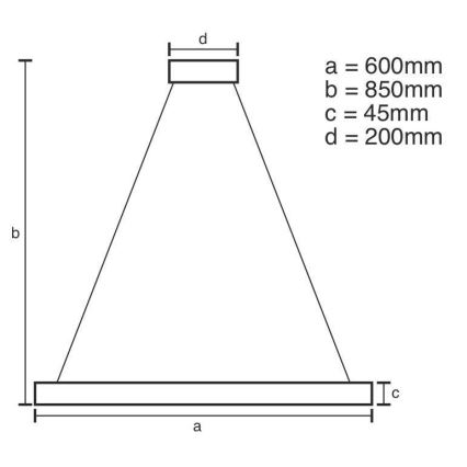 LED ljusreglerad ljuskrona på snöre LED/70W/230V 3000-6500K + fjärrkontroll