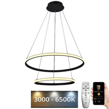LED ljusreglerad ljuskrona på snöre LED/75W/230V 3000-6500K + fjärrkontroll
