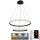 LED ljusreglerad ljuskrona på snöre LED/75W/230V 3000-6500K + fjärrkontroll