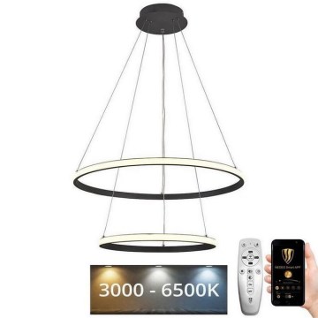 LED ljusreglerad ljuskrona på snöre LED/75W/230V 3000-6500K + fjärrkontroll