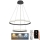 LED ljusreglerad ljuskrona på snöre LED/75W/230V 3000-6500K + fjärrkontroll